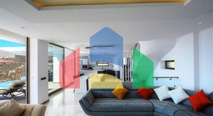 Приватна вілла 5 + 1 у Калкані з видом на море та острови