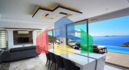 Приватна вілла 5 + 1 у Калкані з видом на море та острови