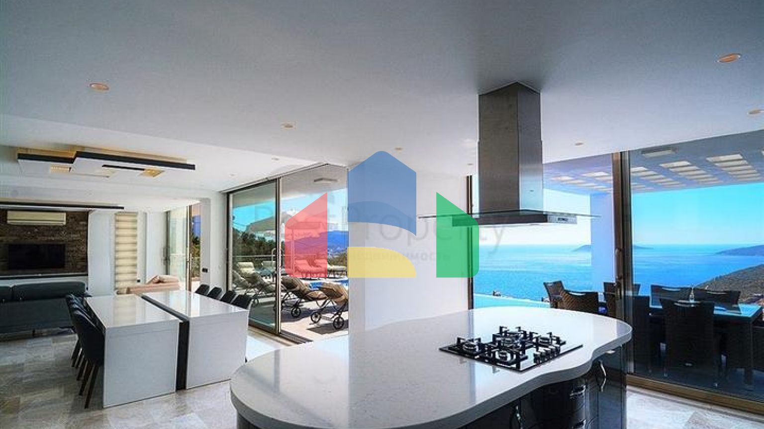 Приватна вілла 5 + 1 у Калкані з видом на море та острови