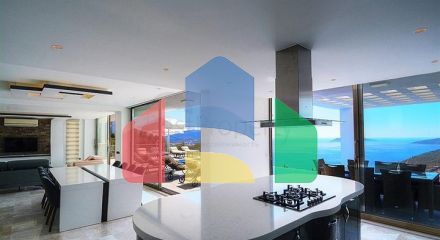 Приватна вілла 5 + 1 у Калкані з видом на море та острови