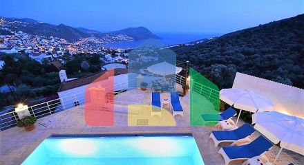 Furnished villa in an atmospheric Kalkan