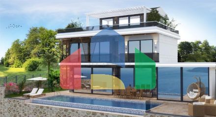 Вилла планировки 4+1 в районе Фетхие - Анталия