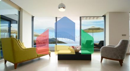 Очаровательная вилла с видом на море в Калкане