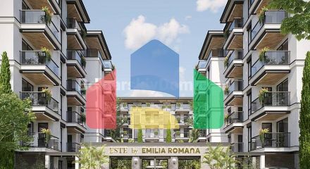 Двокімнатна квартира в Емілія Романа Есте