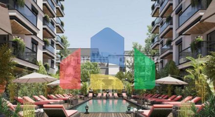 Двокімнатна квартира в Емілія Романа Есте