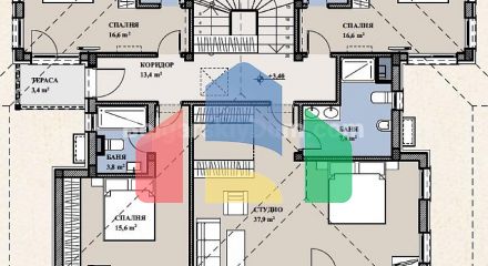 New two-storey house in Sveti Vlas