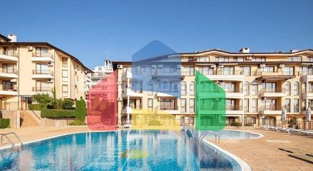 A large two-bedroom apartment with sea view in Aqua Dreams