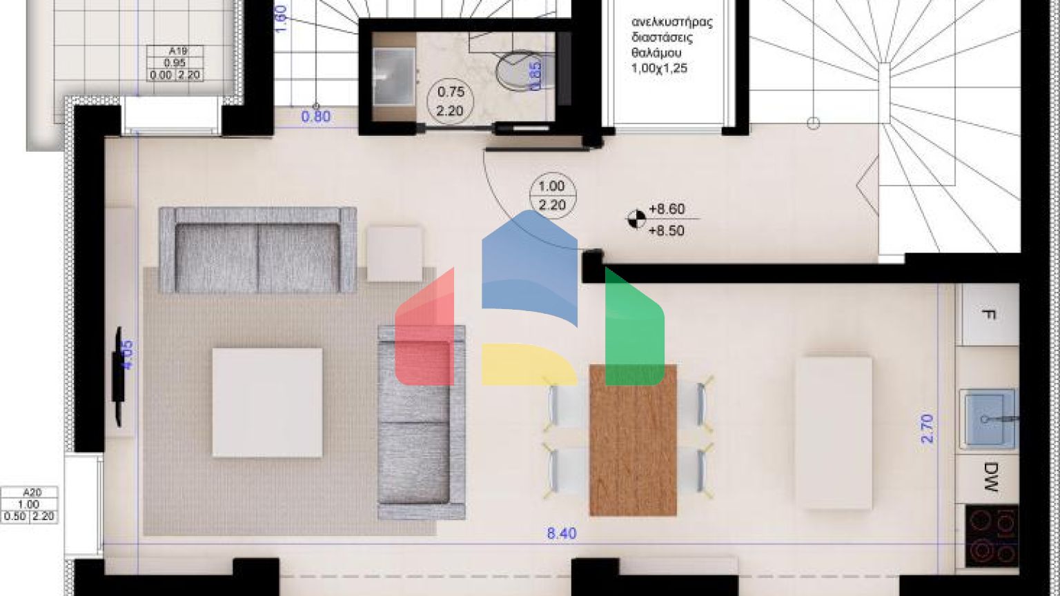 Продажа - Двухуровневая квартира 109 m² в Салониках