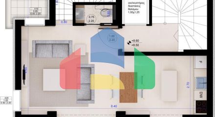 Продажа - Двухуровневая квартира 109 m² в Салониках