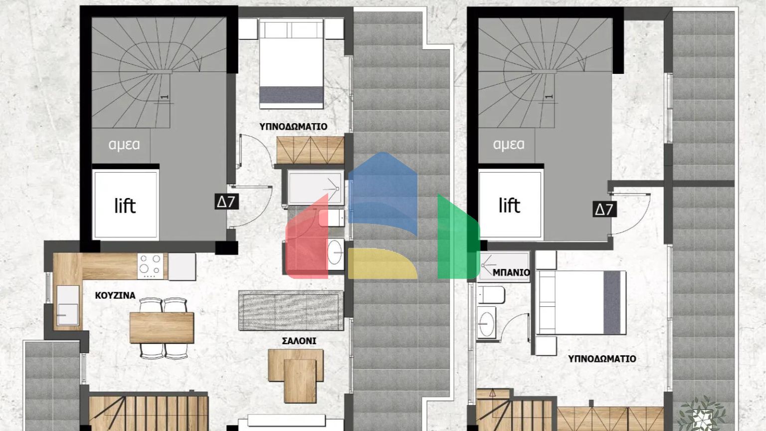 Продажа - Двухуровневая квартира 101 m² в Салониках