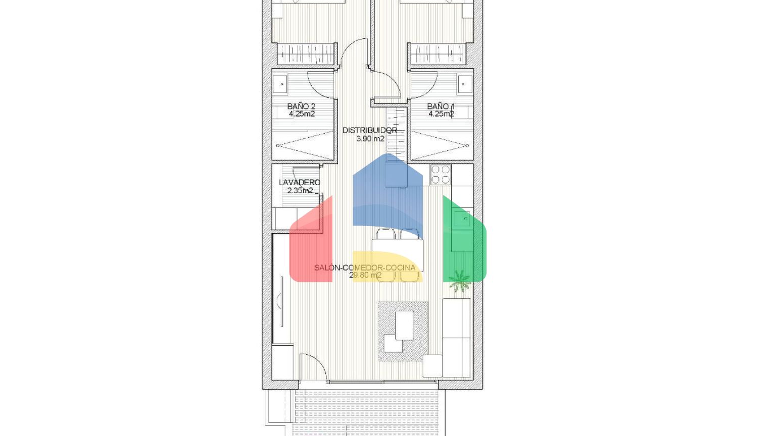 Бунгало новой постройки в Ло Паган: Современная жизнь рядом с пляжем