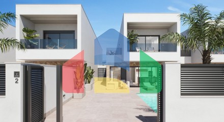 Современные новые виллы в Сан-Педро-дель-Пинатар с частным бассейном