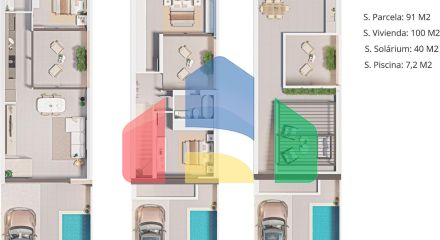 Таунхаусы в Сан-Педро-дель-Пинатар