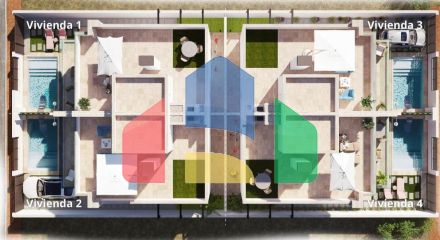 Complex of 4 semi-detached villas in San Pedro del Pinatar (Murcia)