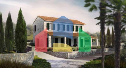 Plot with permits and project in Mrkovi, Lustica
