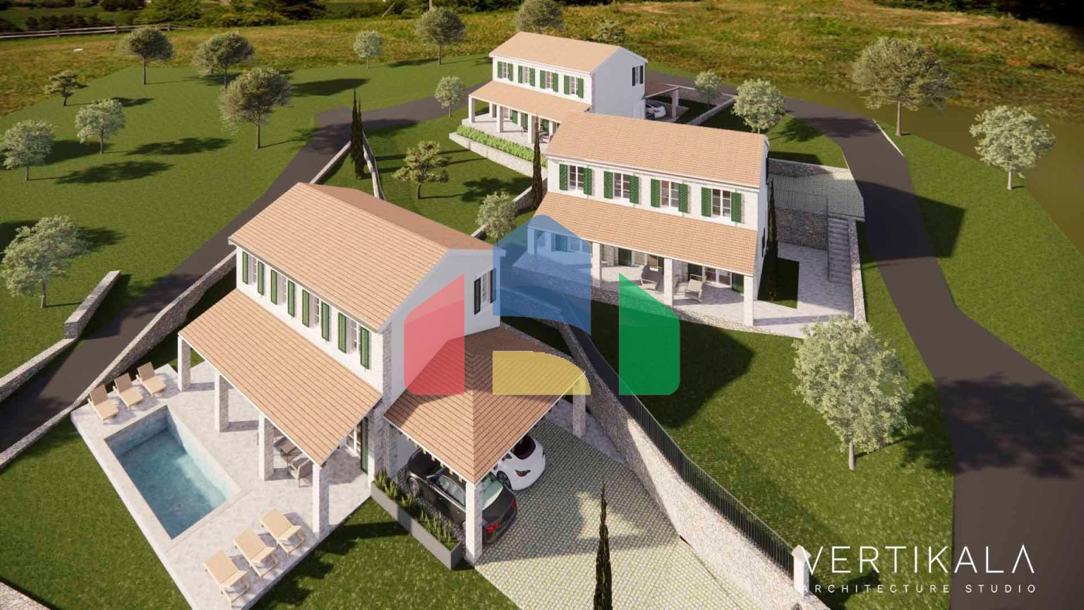 Участок с разрешениями и проектом в Мркови, Луштица