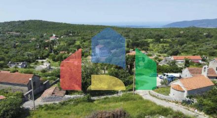 Участок с UTU и частичным видом на море, Мркови, Луштица