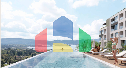 Современный жилой комплекс с видом на море в Тивате