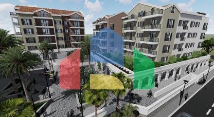 Apartments in new complex in Tivat