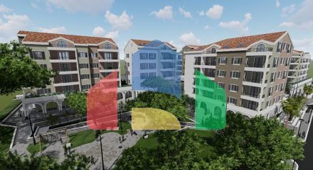 Квартиры в новом комплексе в Тивате