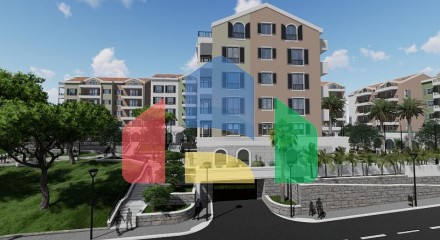 Apartments in new complex in Tivat