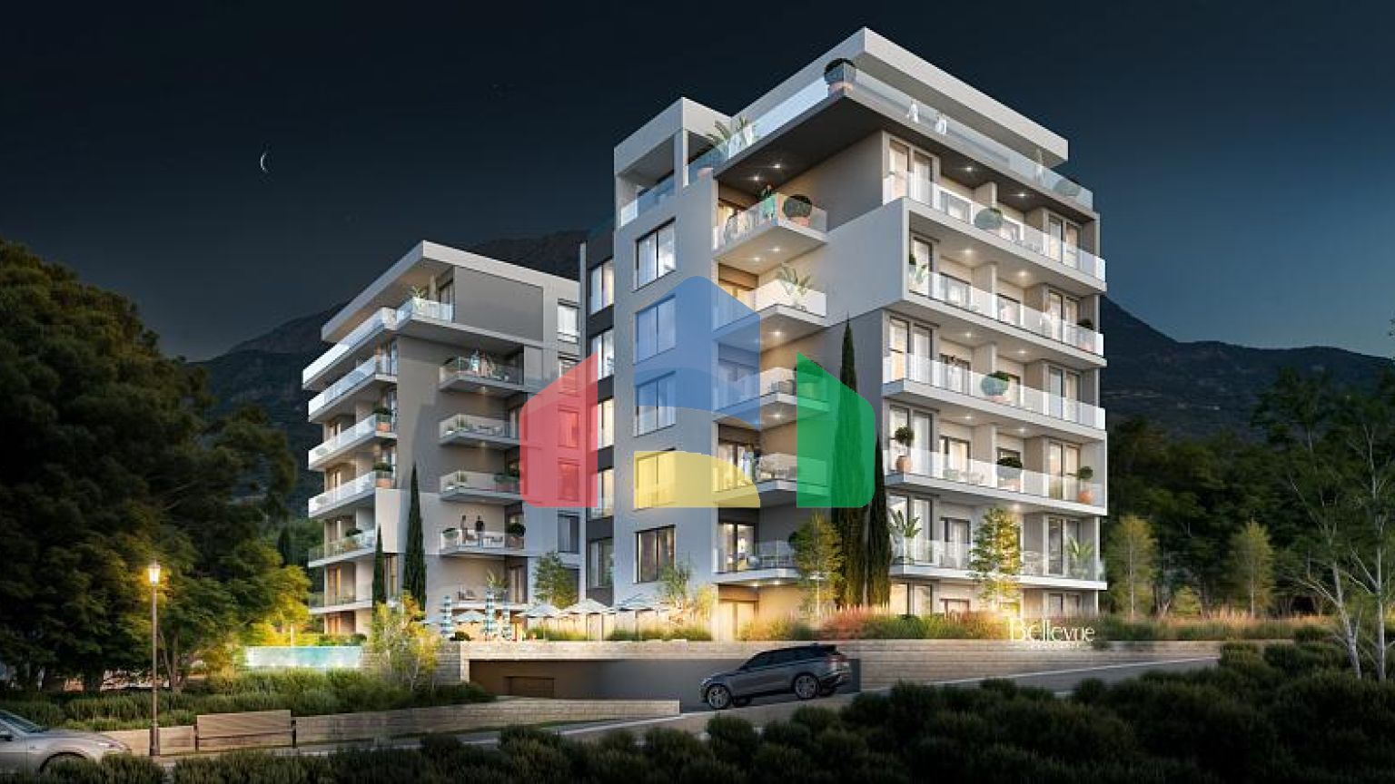 Апартаменты в Баре с бассейном и захватывающим видом на море