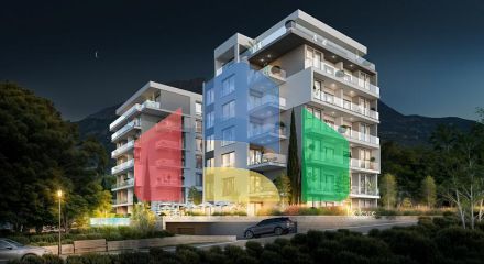 Апартаменты в Баре с бассейном и захватывающим видом на море