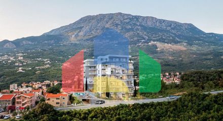 Апартаменты в Баре с бассейном и захватывающим видом на море