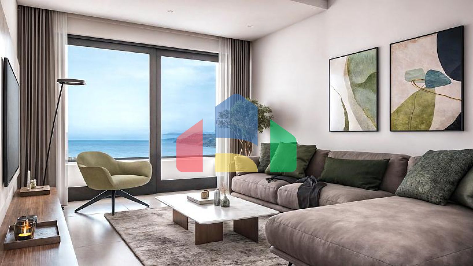 Апартаменты в Баре с бассейном и захватывающим видом на море