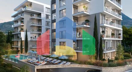 Апартаменты в Баре с бассейном и захватывающим видом на море