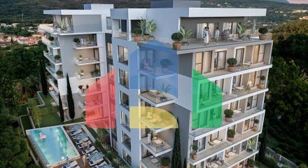 Апартаменты в Баре с бассейном и захватывающим видом на море