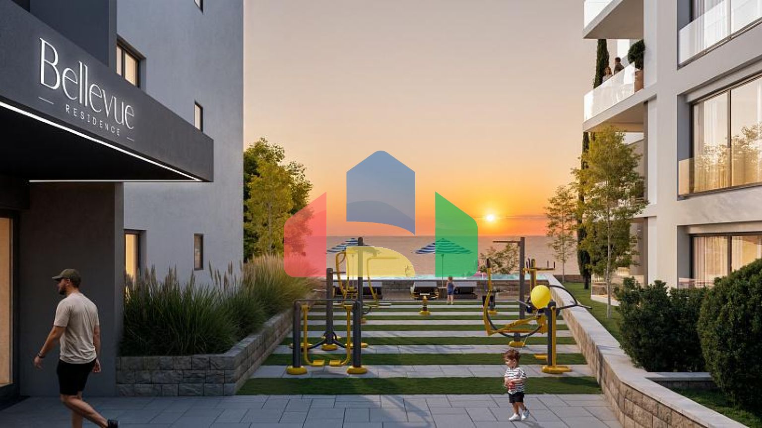 Апартаменты в Баре с бассейном и захватывающим видом на море