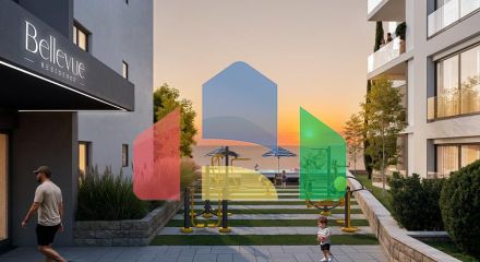 Апартаменты в Баре с бассейном и захватывающим видом на море