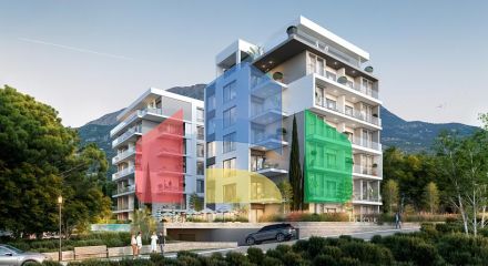 Апартаменты в Баре с бассейном и захватывающим видом на море