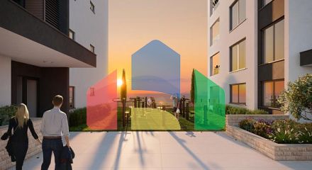 Апартаменты в Баре с бассейном и захватывающим видом на море