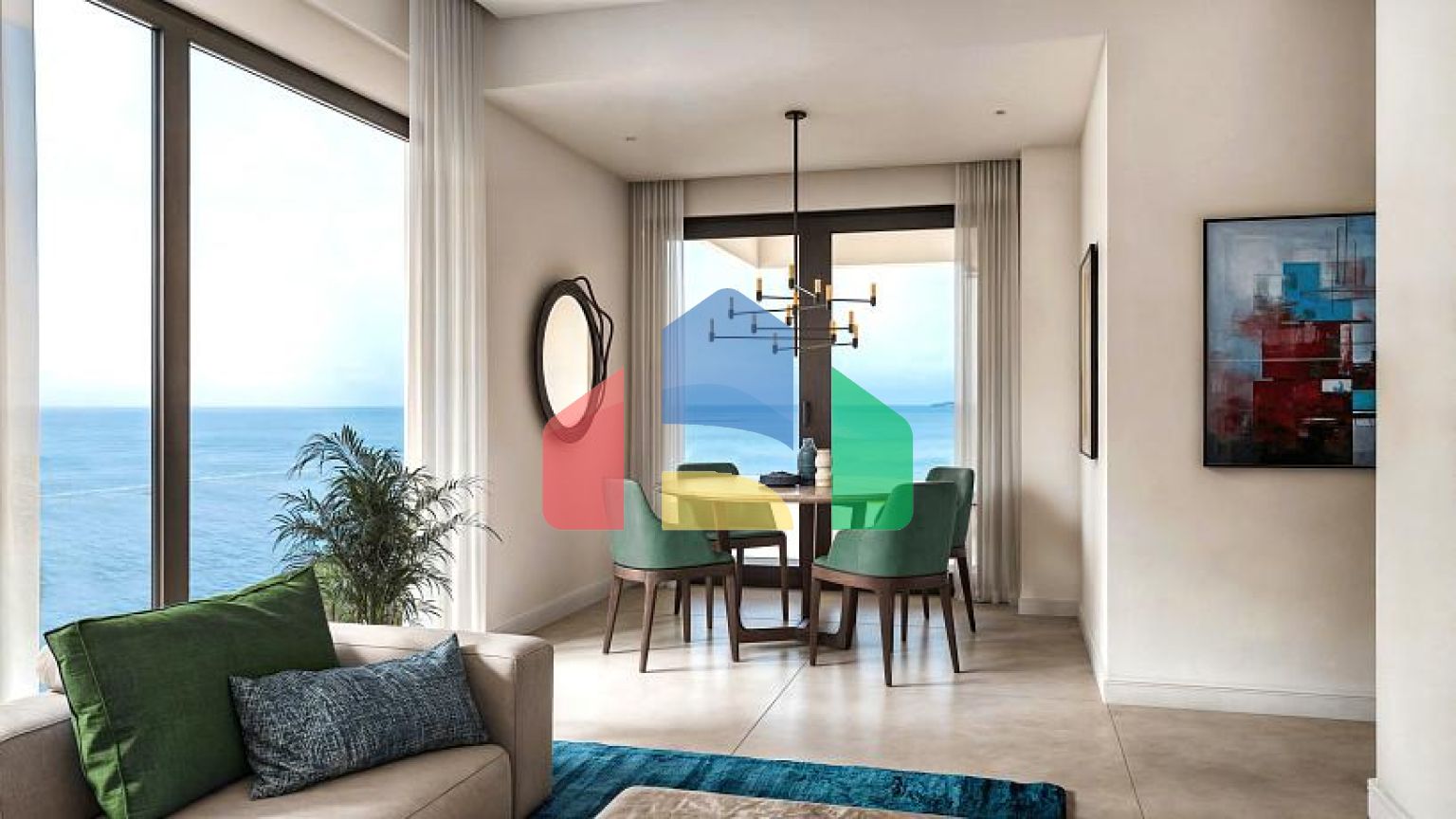 Апартаменты в Баре с бассейном и захватывающим видом на море