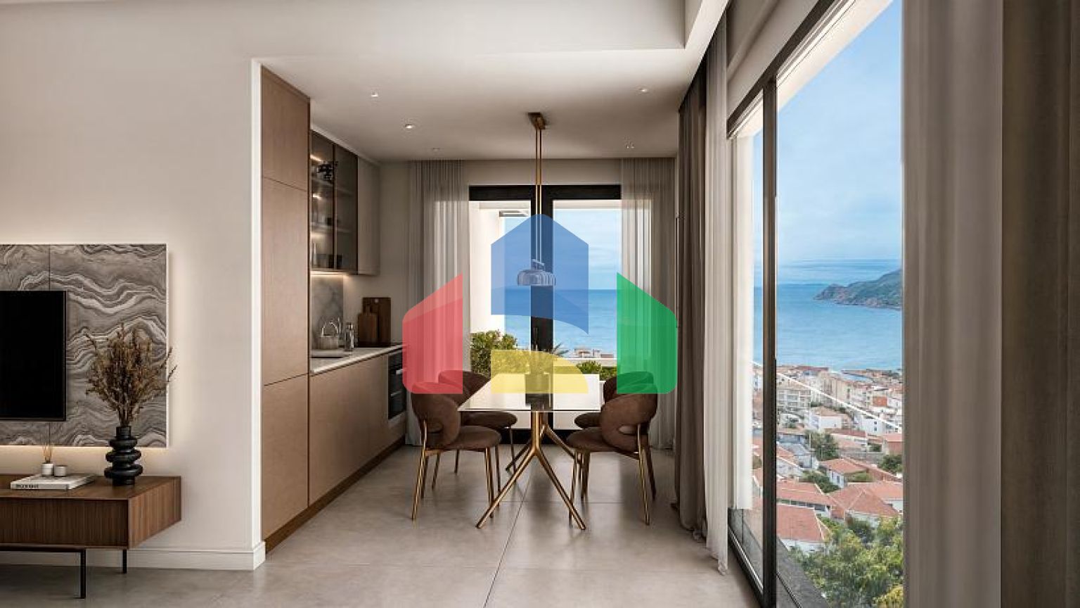 Апартаменты в Баре с бассейном и захватывающим видом на море