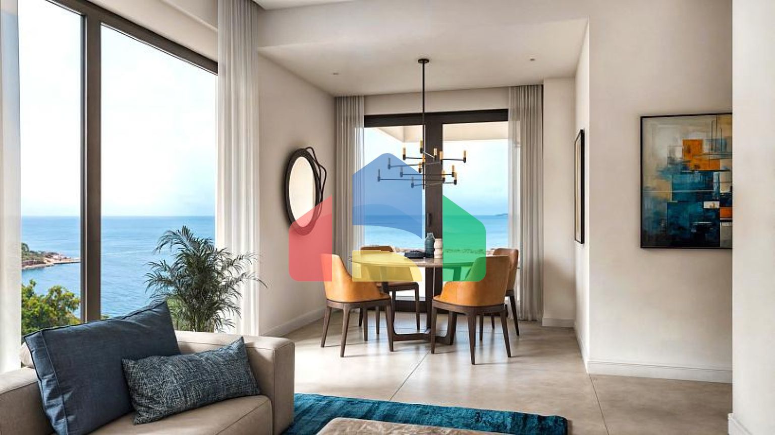 Апартаменты в Баре с бассейном и захватывающим видом на море