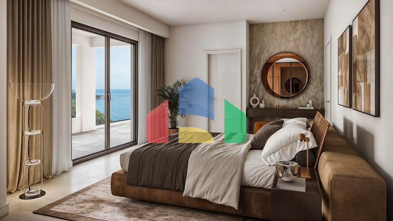 Апартаменты в Баре с бассейном и захватывающим видом на море