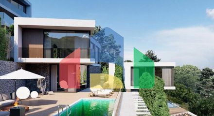 Участок 2228 м² с проектом 5 лакшери вилл и панорамным видом на море — Kavač