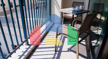 Apartment in a new complex on the 1st line in Rafailovici