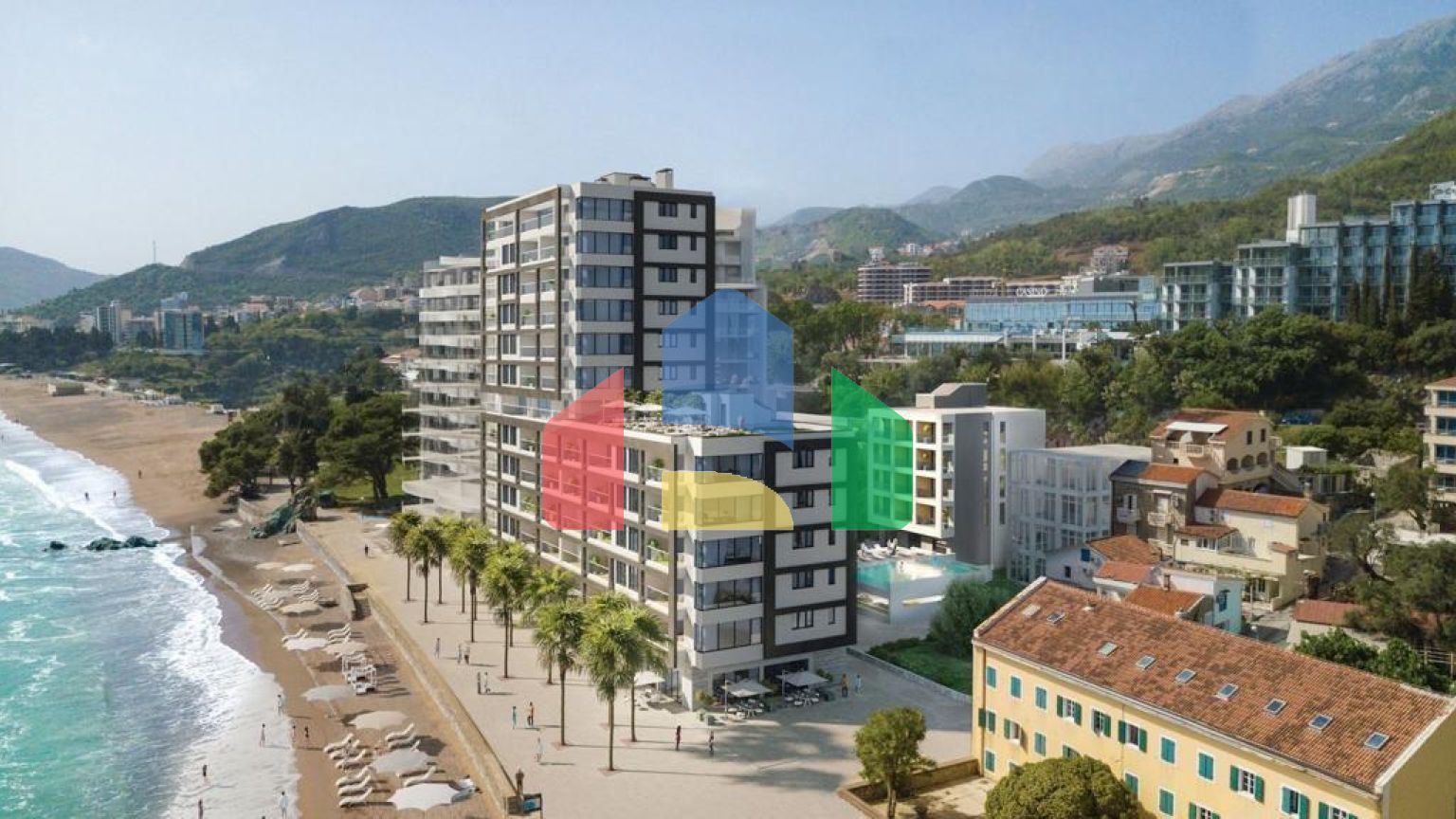 Квартира в новом комплексе на 1 линии в Рафаиловичи