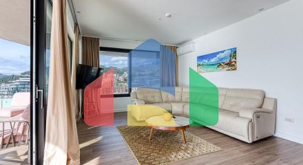 Продаётся эксклюзивная полностью меблированная просторная квартира с большой террасой.