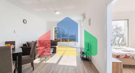 Квартиры с видом на море в двух жилых домах с лифтом в Рафаиловичи.