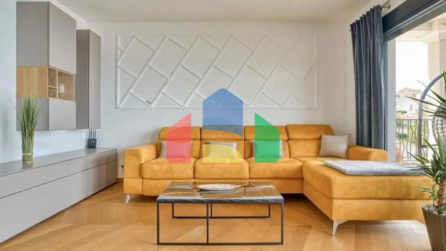 3-комнатная квартира, 90 м², Blizikuće — вид на Свети Стефан