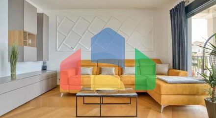 3-комнатная квартира, 90 м², Blizikuće — вид на Свети Стефан