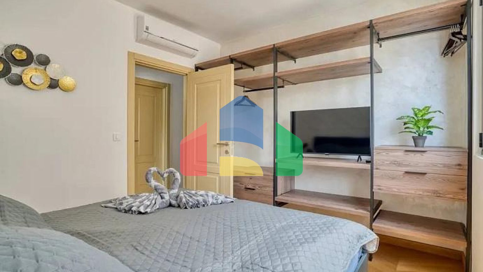 3-комнатная квартира, 90 м², Blizikuće — вид на Свети Стефан