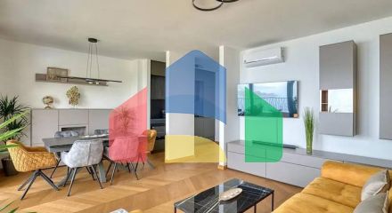 3-комнатная квартира, 90 м², Blizikuće — вид на Свети Стефан