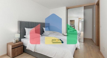 A complex of modern villas with a beautiful view