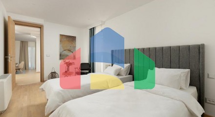A complex of modern villas with a beautiful view